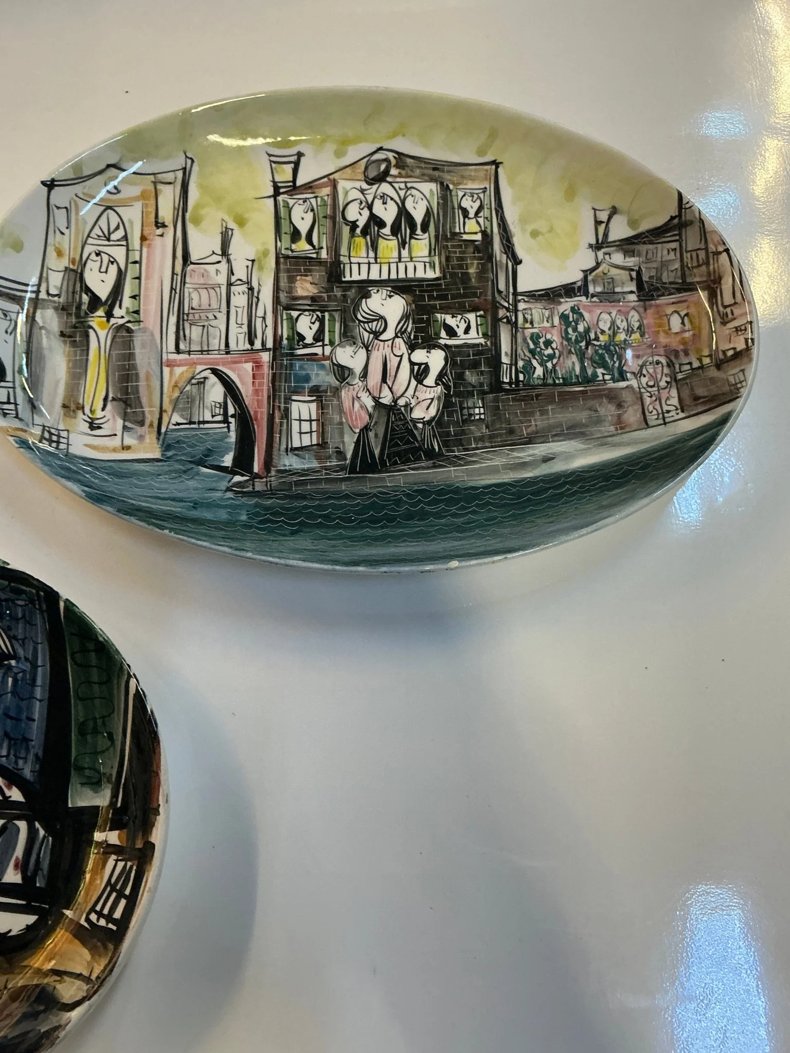 20th c. Silvestri ceramic plates - Image 3