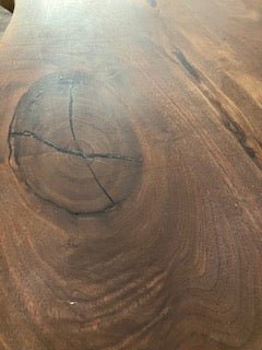 Black Walnut & Resin filled Live Edge Table - Image 5