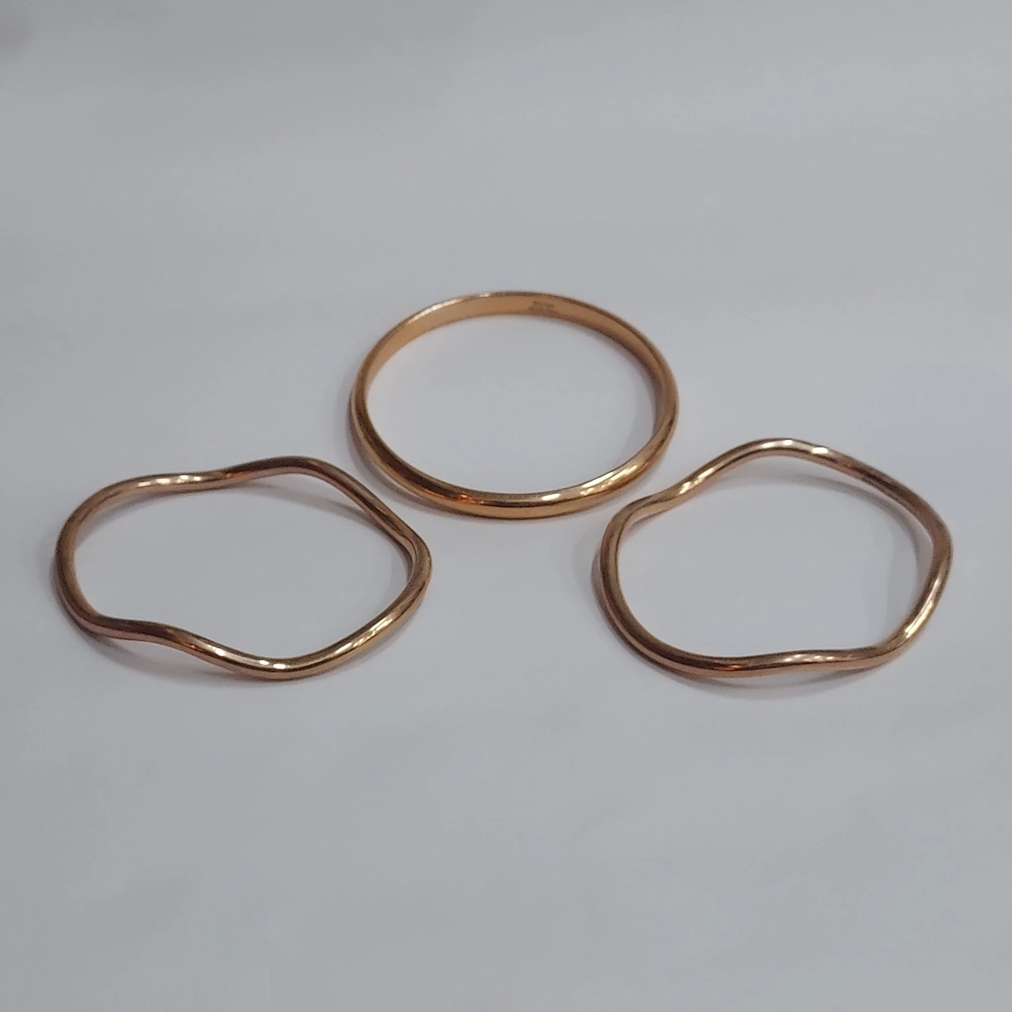 Bronze Bangle Trio