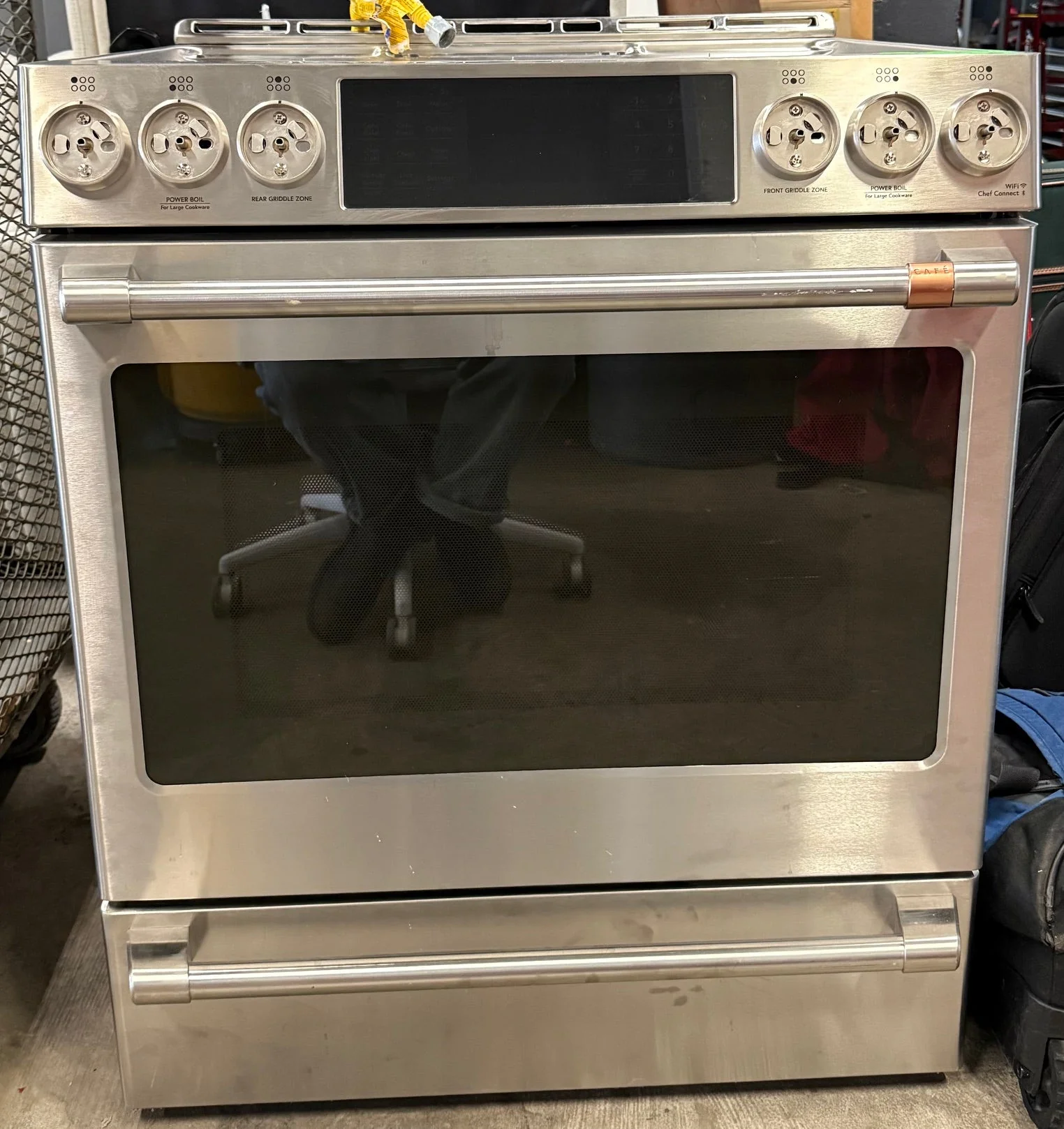 Café 30" Smart Slide-In, Front-Control, Dual-Fuel Range with Warming Drawer - Image 3