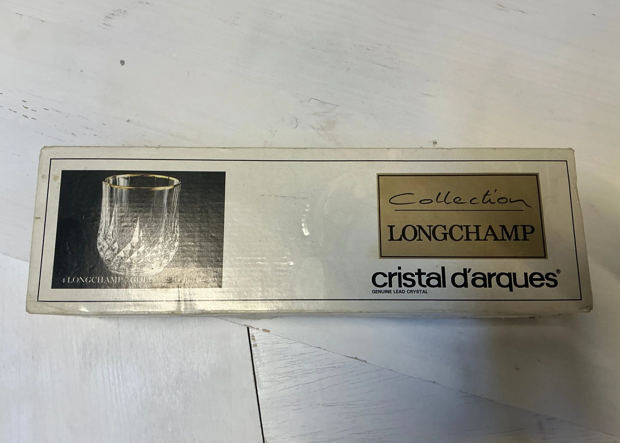 Four Cristal d’Arques double old fashion glasses