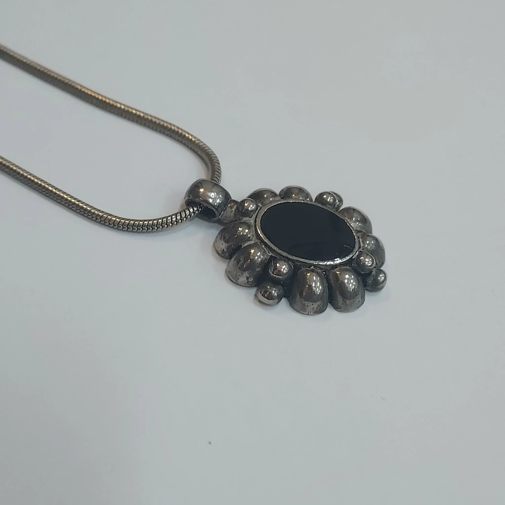 Sterling & Onyx Necklace - Image 3