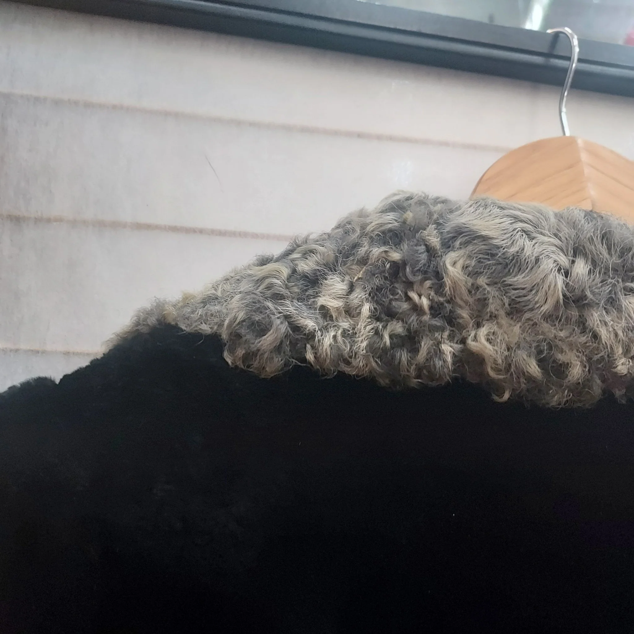 Black Fur & Mohair Coat - Image 12