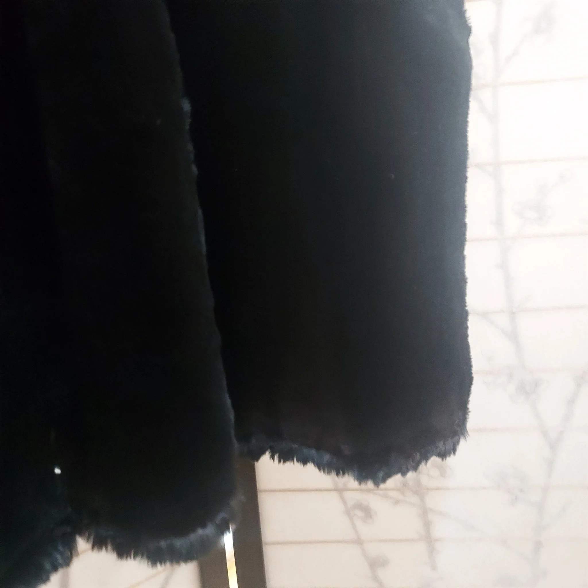 Black Fur & Mohair Coat - Image 6